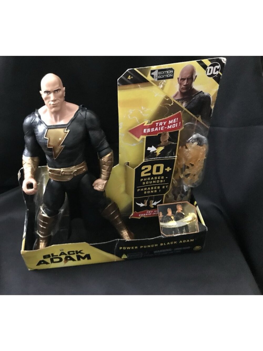 DC Black Adam Power Punch Talking Action Figure 12” 1st Edition